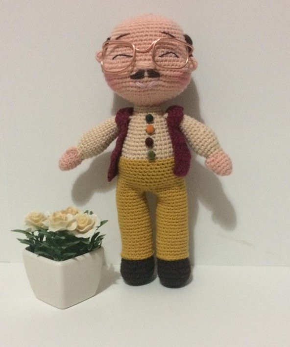 Tonton Dede ve Nine Amigurumi Organik Oyuncak - 3