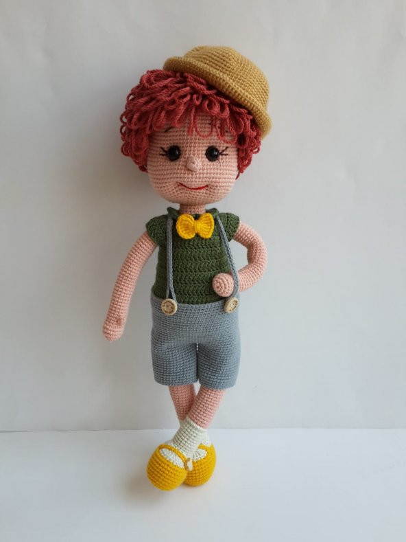 Tarçın Bebek Amigurumi Organik Oyuncak