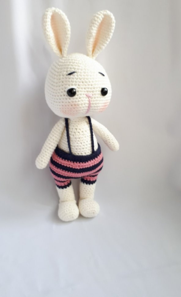 Tatlı Tavşik Sunny Amigurumi Organik Oyuncak - Resim 2