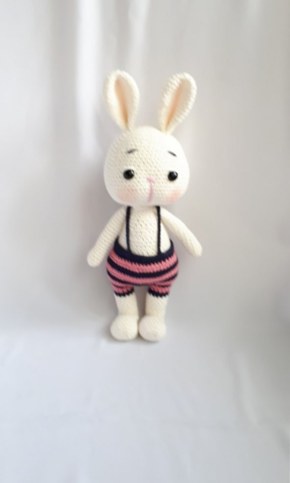 Tatlı Tavşik Sunny Amigurumi Organik Oyuncak - Resim 3