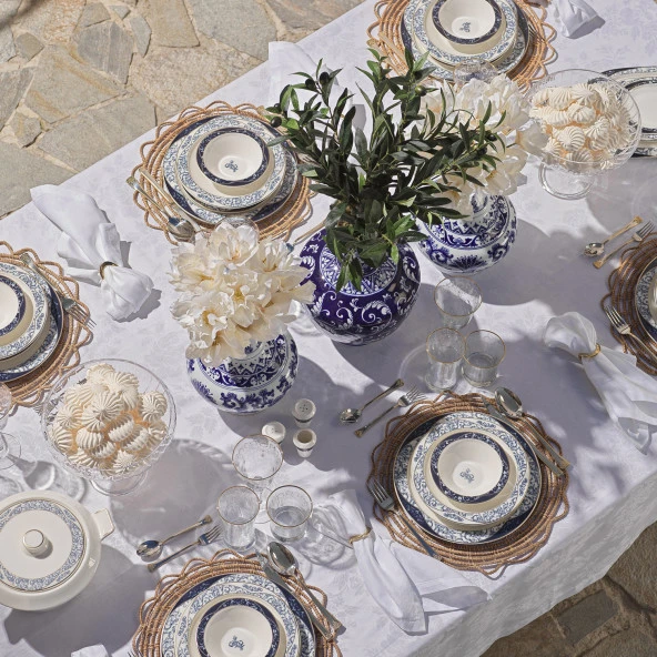 Schafer Tılsım Lace Yemek Takımı 60 Parça-Lacivert - 5