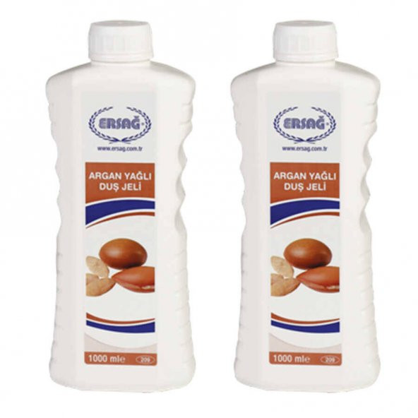 Ersağ Argan Yağlı Duş Jeli 1000 Ml. x 2 Adet