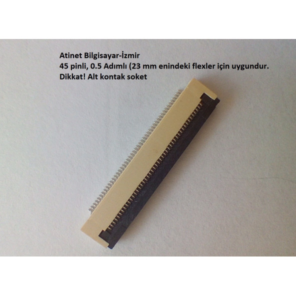 45 Pin 0.5 Adımlı Flex Soketi Flex Ffc Konnektörü 45-0.5-Alt ürün görseli 1