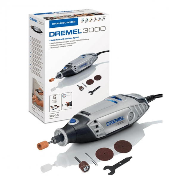 Dremel 3000-5 El Motoru Hobi Makine Seti 5 Aksesuarlı (gravür Seti) ABDREMEL