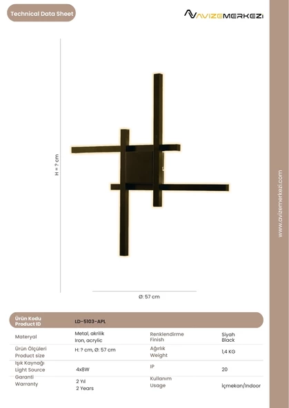 LEDLİ APLİK LD-5103-APL - 3