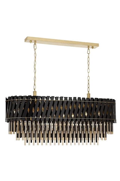 SİYAH KLASİK AVİZE A-186-120X40CM