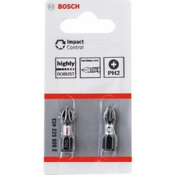 Bosch Impact Ctrl Ph2X25 mm Vidalama Ucu Seti 2 Li - 2
