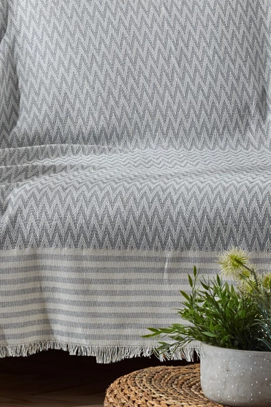 Trio Ikili Set Kızılcabölük Dokuma Koltuk Örtüsü Seti 170x210cm - 3