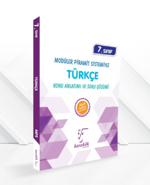 7.Sınıf Türkçe Kitabı  Mps (Modüler Piramit Sistemi)  - Karekök Yayınları