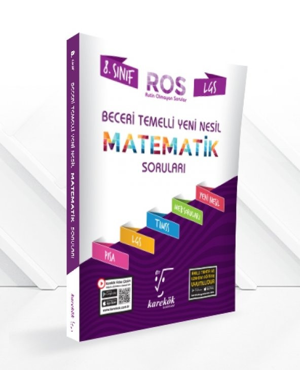 8.Sınıf Lgs Yeni Nesil Beceri Temelli Matematik Soruları (Ros) - Karekök Yayınları