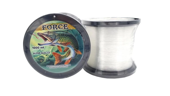 EFFE Force 1000m Monofilament Bobin Olta Misinası Beyaz V2