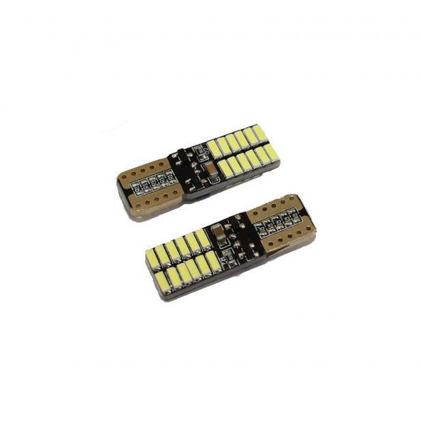 Led Ampul T10 24SMD Canbuslu mavi 2'li Set 12V / LAAM627-4 ürün görseli