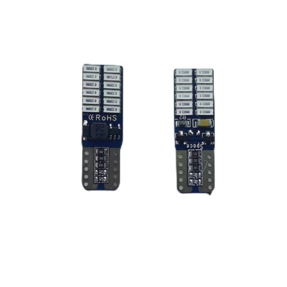 Led Ampul T10 24SMD Canbuslu mavi 2'li Set 12V / LAAM627-4 - Resim 2