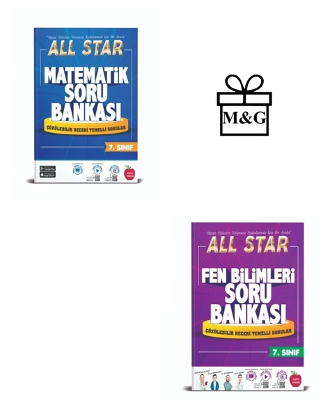 7.Sınıf All Star Matematik Ve Fen Bilimleri Soru Bankası