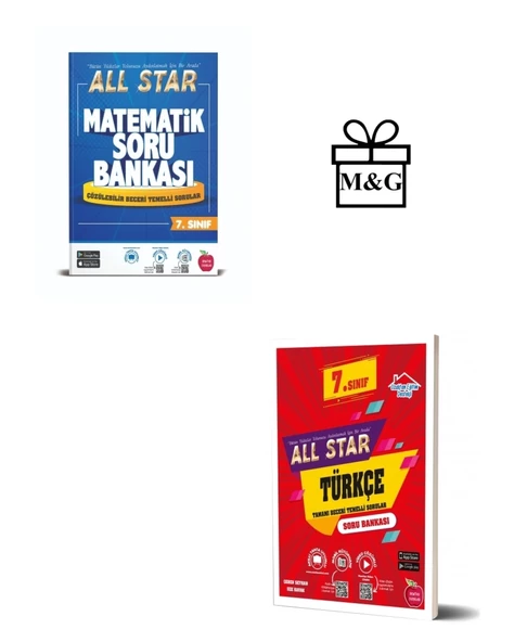7.Sınıf All Star Matematik Ve Türkçe Soru Bankası