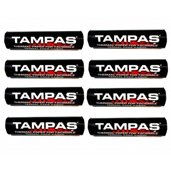 ( 8 ADET ) Tempa Tampaş Termal Fax Kağıdı