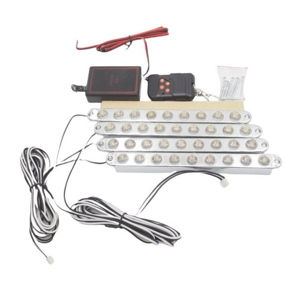 Led Lamba 4x9 ledli panjur içi çakar lamba Sarı -Beyaz 24V ürün görseli 1