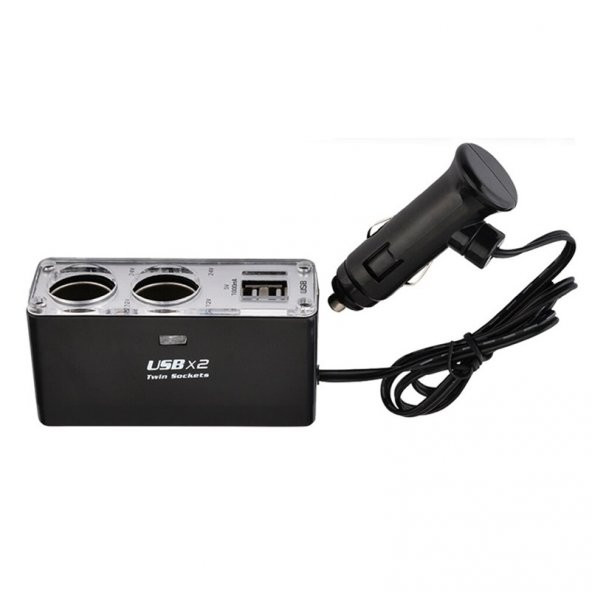 Space 2 x USB Çakmak Soketi / ICCA22 - Resim 2