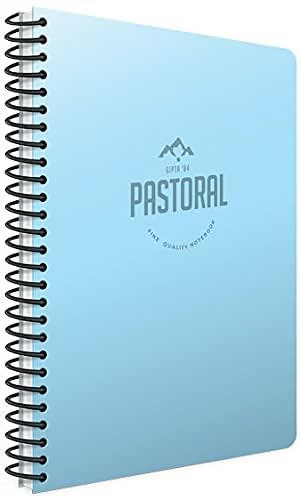 Gıpta Pastoral A4 72 Yaprak Plastik Kapak Spiralli Defter Çizgisiz 5 Adet - 3