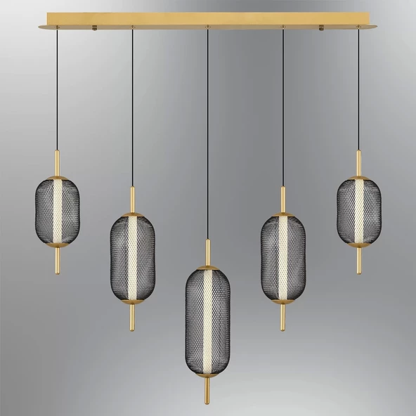 ZC-322-5YG BEŞLİ YEMEK MASASI AVİZE - Resim 4