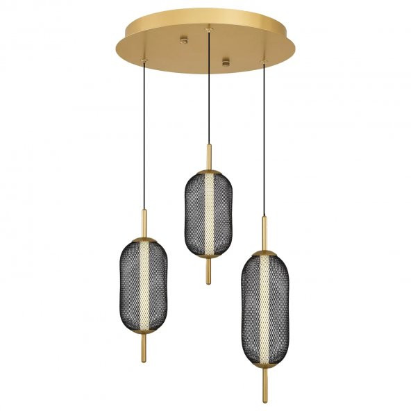ZC-322-3G ÜÇLÜ MODERN AVİZE