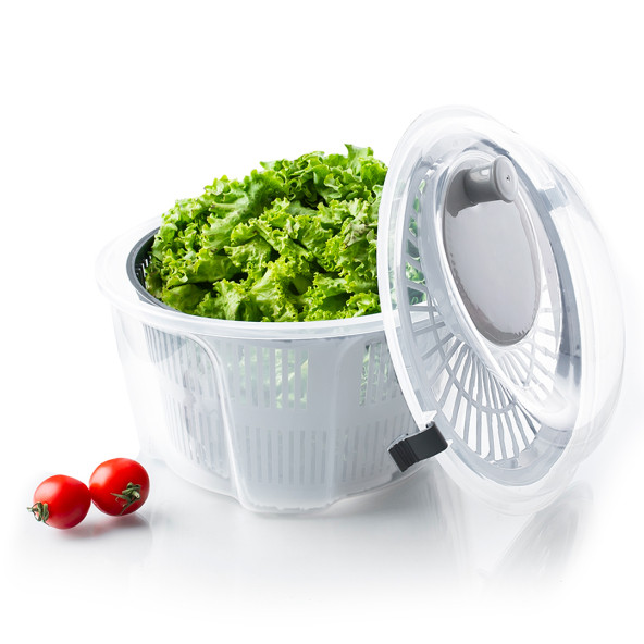 Porsima G-25 Gondol Vega Pratik Salata Kurutucu - Meyve Sebze Yeşillik Yıkama Kurutma Kabı Gri - 3