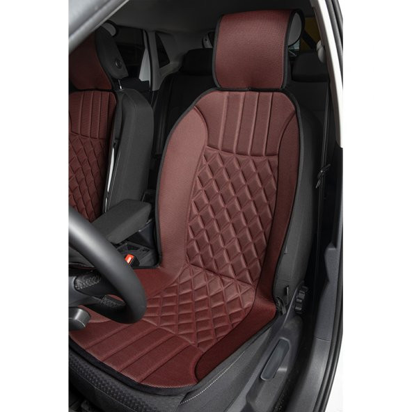 Space Elegance 2li Koltuk Kılıfı Set Minder Kırmızı-Siyah / KLMNY534 PREMİUM - 2