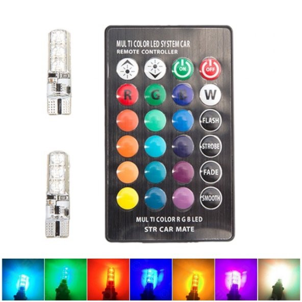 Space Uzaktan Kumandalı Silikon 6x2 T10 Ledli Ampul / LAAM312 ürün görseli