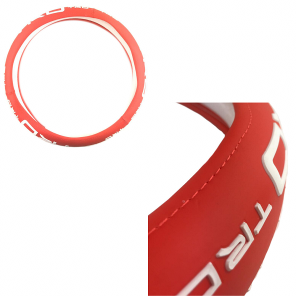 Space Direksiyon Kılıfı 38 cm Trd Kırmızı/Beyaz / DIKI363-KB ürün görseli 1