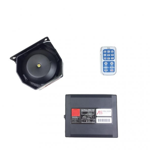 Space Mikrofonlu Metal Siren Uzaktan Kumandalı /SSSR45-1 - 2