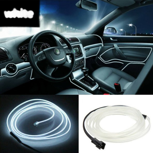 Araç İçi Torpido Şerit Led 2 Metre-Beyaz / LAAM424 ürün görseli 1