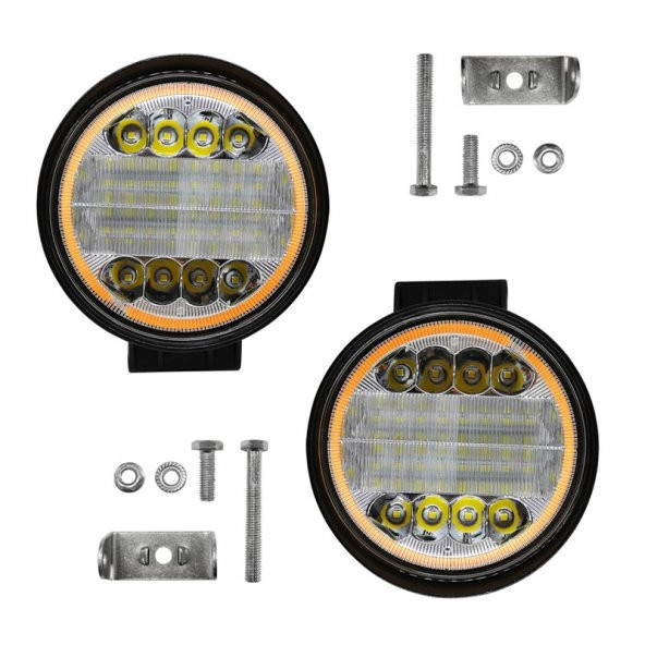 Yuvarlak kırmızı angelli sis lambası 12-24V / LASS311 - Resim 4