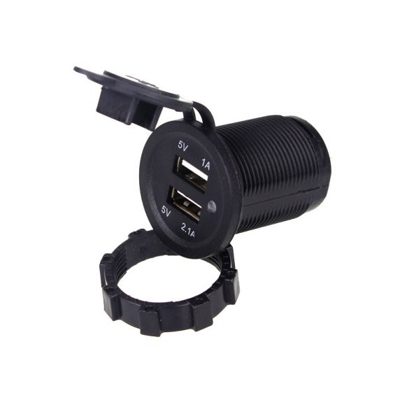 Universal çift usb'li soket 12-24V / ICCA102 - 3