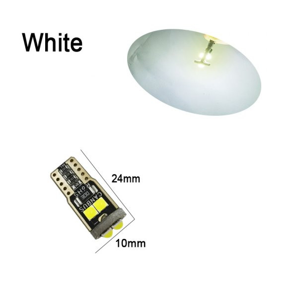 Dekoratif led ampul T10-6SMD 3030 CANBUS 12V çift beyaz / LAAM865 - 2