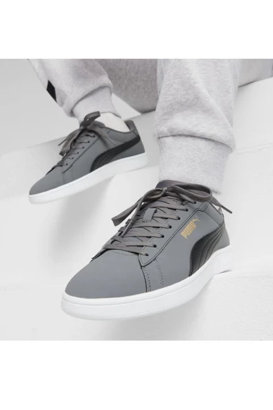 Puma Smash 3.0 Buck Erkek Sneaker Ayakkabı Gri Siyah 40-45 - 7