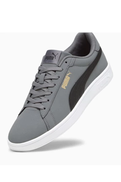 Puma Smash 3.0 Buck Erkek Sneaker Ayakkabı Gri Siyah 40-45