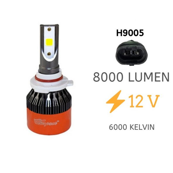 Space Led Far Ampulü Beyaz 48W 12V 8000LM H9005 / LAAM97 - 2