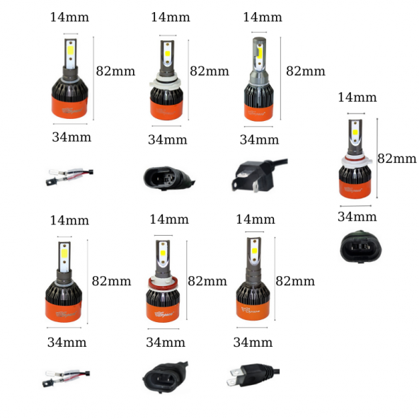 Space Led Far Ampulü Beyaz 48W 12V 8000LM H9006 / LAAM98 ürün görseli 1