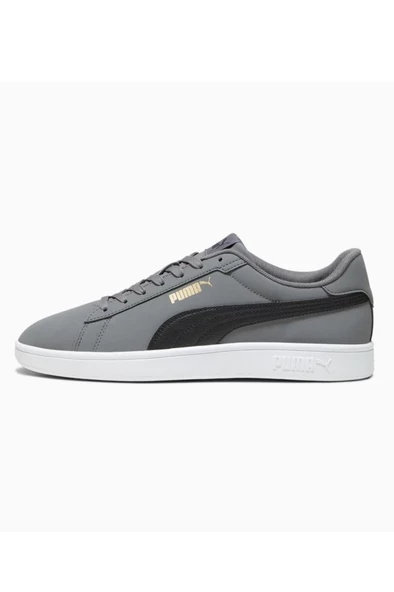 Puma Smash 3.0 Buck Erkek Sneaker Ayakkabı Gri Siyah 40-45 - 2