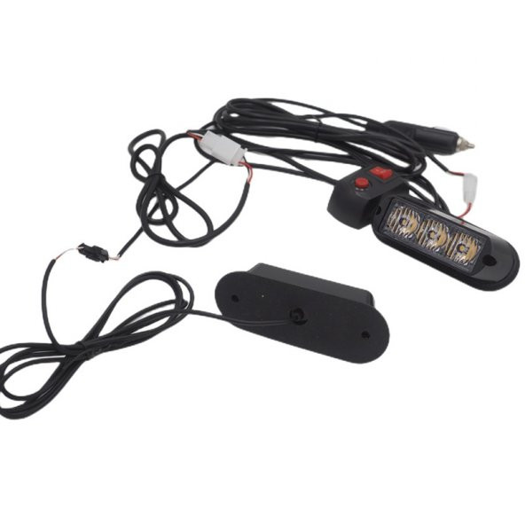 Çakar lamba 3x2 led 12w 12-24v amber-amber / LAPA197 - Resim 2