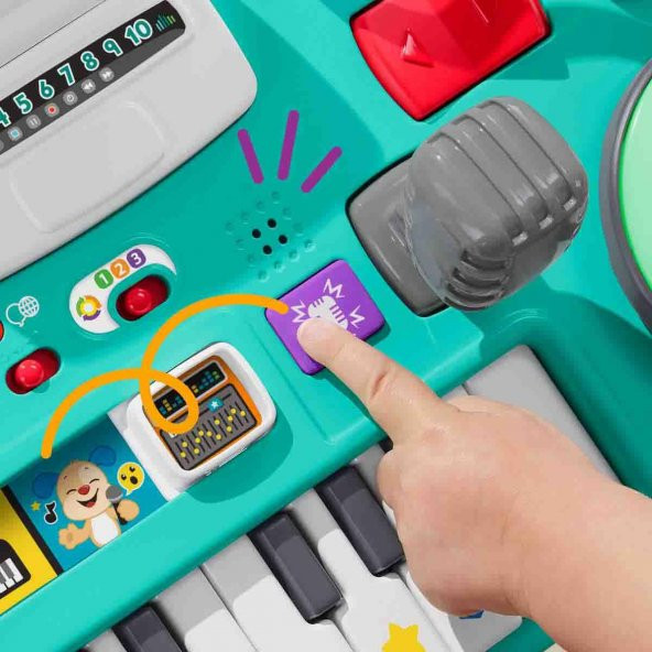Fisher Price Sesli ve Işıklı Eğlenceli DJ Aktivite Masası HRB61 - 9