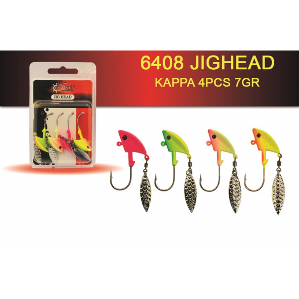 Captain Jig Head Kappa 4'lü Mix Set Kaşıklı Jig Head 7 gr