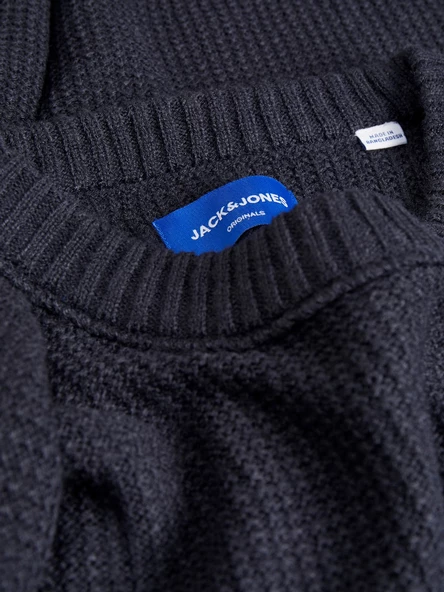 JACK JONES Erkek Örme Kazak 12243116 - Resim 4