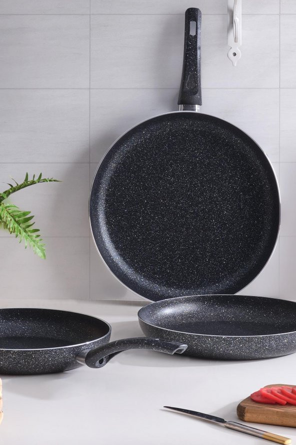 Sanat | Granit Tava 18 Cm Lüx Tek Kulplu Tava - Resim 3