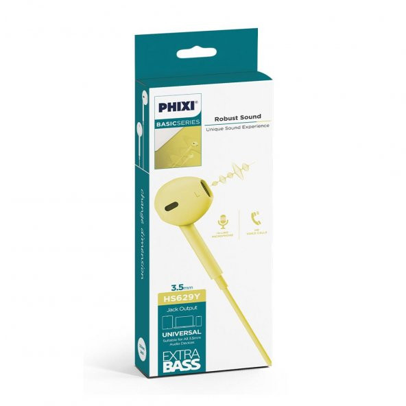 Phixi Basic HS629 Mikrofonlu EarPods Kulaklık