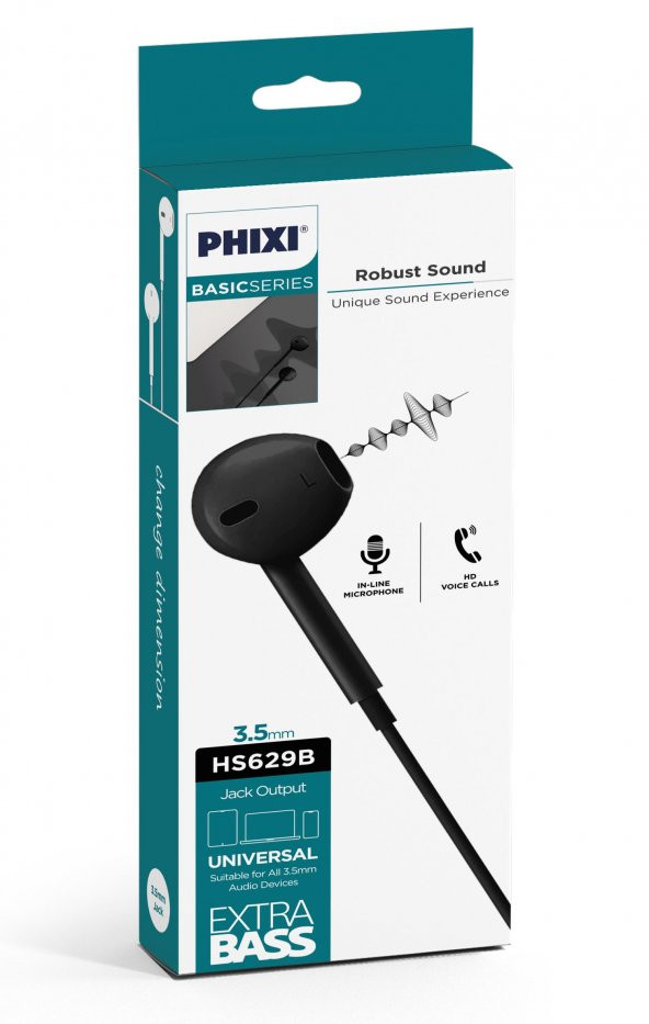 Phixi Basic HS629 Mikrofonlu EarPods Kulaklık - 5