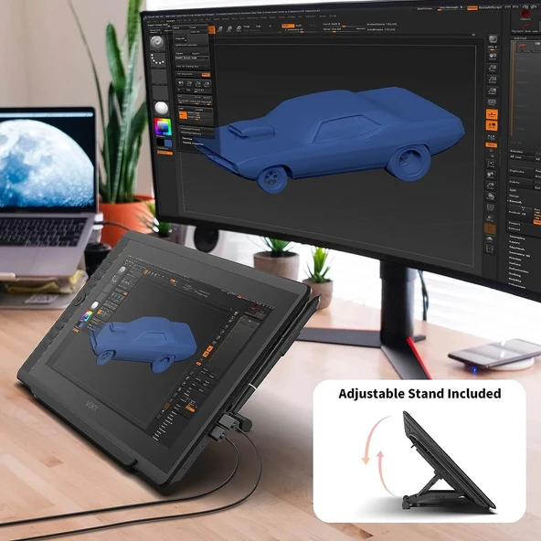 VEIKK VK1560PRO 15.6 Inc Kalemli Ekran, IPS HD Grafik Çizim Monitörü - 4