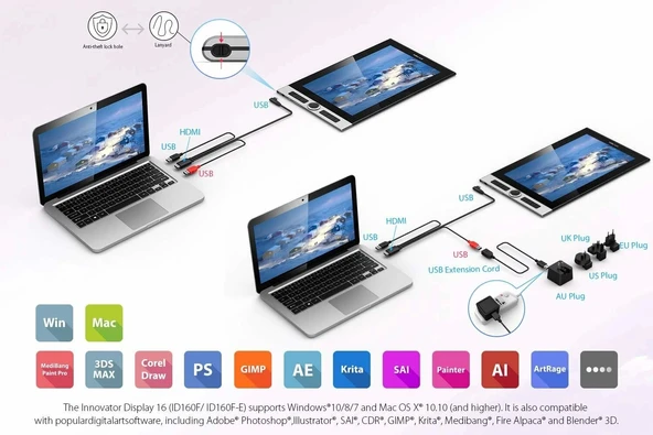XP-Pen Innovator 16 Grafik Çizim Tableti - 15.6 Inc - 2