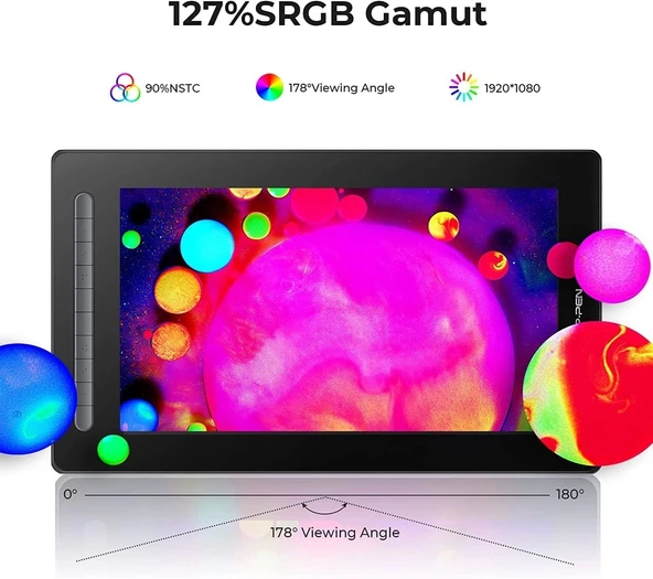 XP-Pen Artist16 Bilgisayar Grafik Tableti 15.4 Inc - Siyah - 2