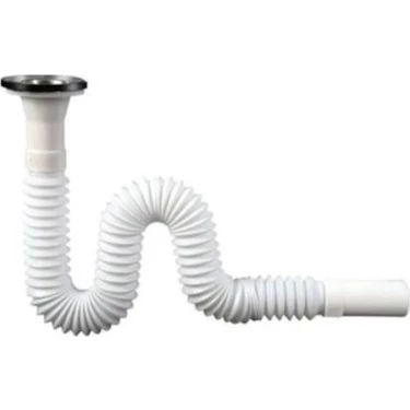 WUVERA Körüklü Lavabo Sifonu Gırtlak Boru 70 Cm - 2